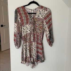 American Eagle Paisley Romper